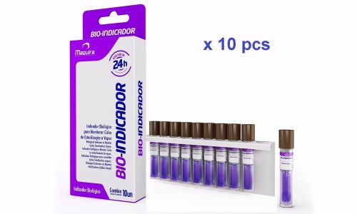 10 x Bio-Indicador periodical monitoring sterilization validation of autoclaves