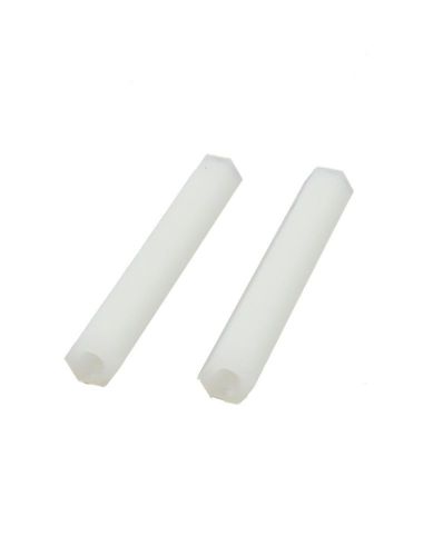 40mm M3 Female Thread White Nylon PCB Spacer Hex Standoff Pillar 30Pcs