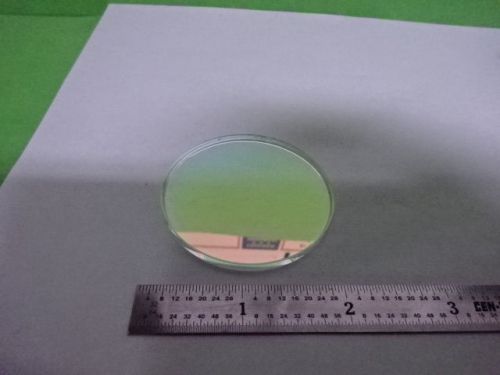 OPTICAL FUSED SILICA FS DICHROIC COATED FLAT MIRROR LASER OPTICS AS IS #58-C-02