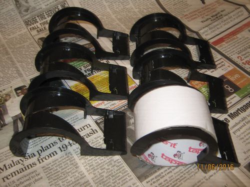 Carton Sealing Tape Dispenser FOR 1-7/8&#034; to 2&#034;s Wide Tape Reel (BLACK) Set of 6