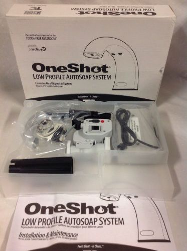 OneShot Low-Profile Chrome Liquid Soap Dispenser 402241 Brand New Free Ship!!