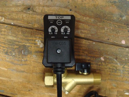 1/2&#034; LEWIS  air compressor condensate drain valve ,timer, receiver tank 230V