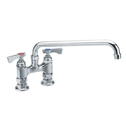 Krowne 15-408L - Royal 4&#034; Center Raised Deck Mount Faucet, 8&#034; Spout, Low Lead