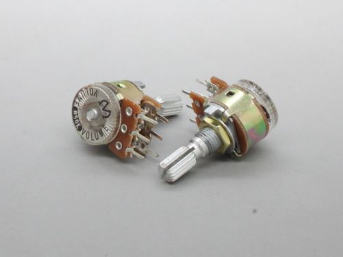 2 x 16mm  b50k 50k ohm linear taper mini dual potentiometer pot knurled shaft for sale