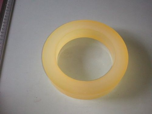 2-15/16&#034; id x 4-1/4&#034; od x 3/4&#034; wide urethane / polyurethane 95 a natural tube for sale