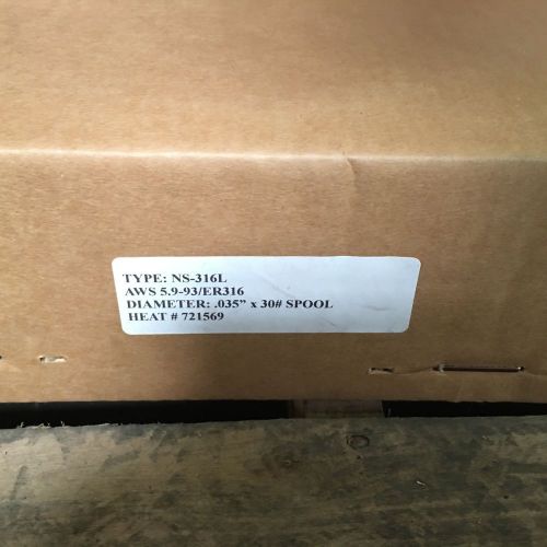 National standard 316l stainless steel .035&#034; 30 lbs spool mig wire new for sale