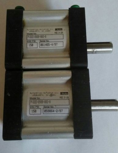 2 PARKER PV220-090B-BB2-B PNEUMATIC ROTARY ACTUATORS 150 PSI