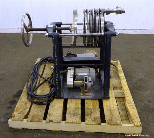 Used- ertel plate &amp; frame filter press, model ew-1140, 12&#034; diameter, 304 stainle for sale