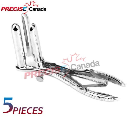 5 PCS SET 3 PRONG MATHIEU ANAL VAGINAL RECTAL RECTUM MEDICAL EXAM SPECULUM