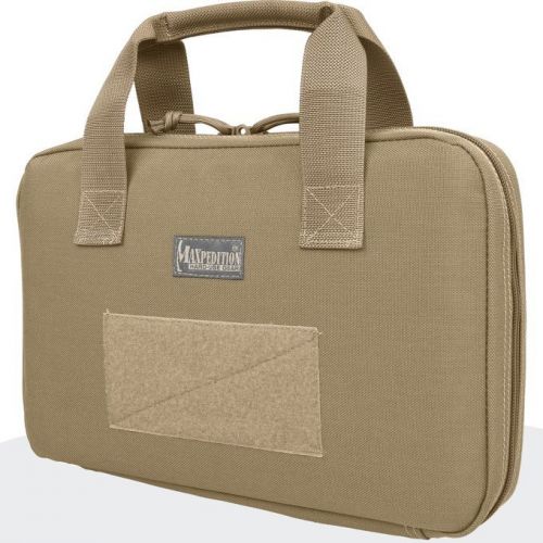 Maxpedition MX1309K Pistol Case Khaki 8&#034; X 12&#034; X 2&#034; Closed Accommodates 1 Pist