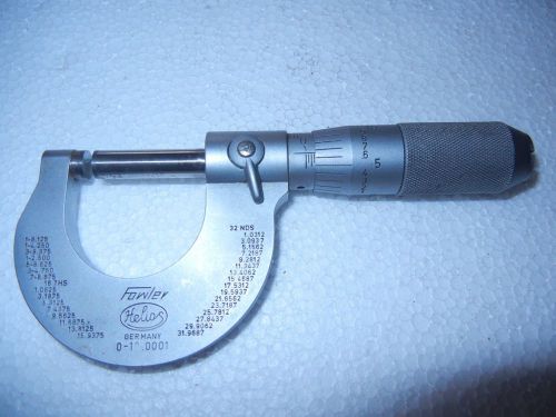 Fowler / Helios 0-1&#034; Micrometer