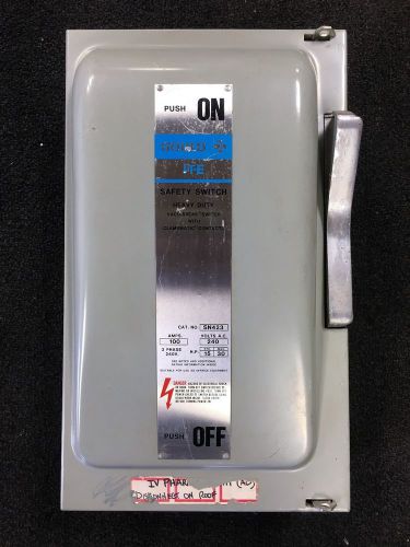 GOULD I-T-E 100A 240VAC 3PH HEAVY DUTY SAFETY SWITCH  SN423