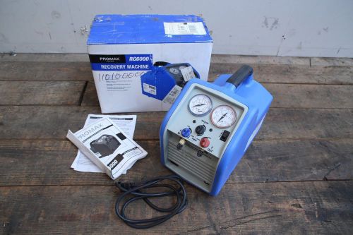 Promax RG6000 refrigerant recovery unit machine