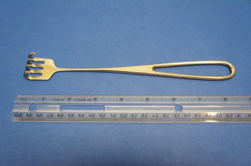 Oneida Retractor General Oper Volkman 4 Sharp Prong Loop Handle 8.5&#034;