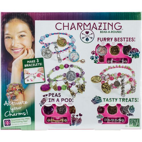 Bead-A-Round Furry Besties! Bracelet Kit-Peas In A Pod!/Tasty Treats!