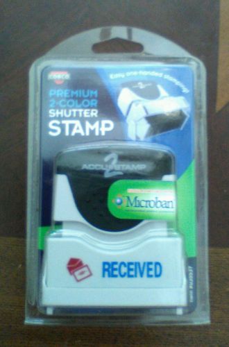 Cosco premium 2-color shutter stamp &#034;received&#034; handle infused with microban for sale