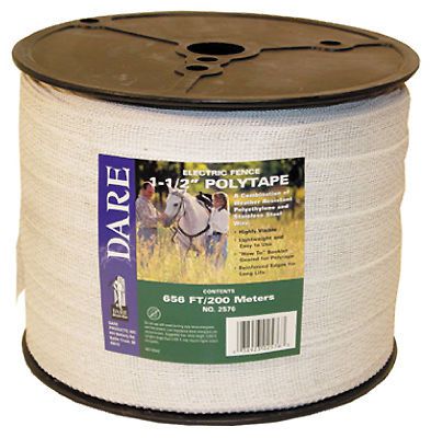 Dare Prod. 2576 Electric Fence Poly Tape-1-1/2&#034;X656&#039; POLYTAPE