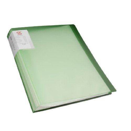 Amico Size A4 60 Pockets Paper Diaplay Clear Book File Green