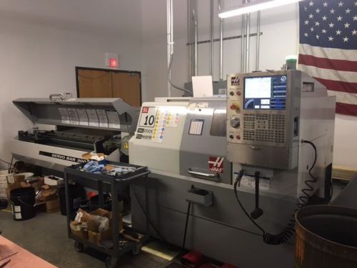 Haas SL-10 Turning Center. 2007 CNC Lathe w/ Servo Barfeed, Tailstock, Presetter