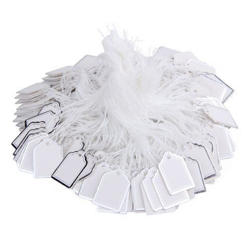 Pack Label Tie String Price Tag Jewelry Display 23x18mm HOT N3