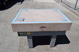 AA Pink Starett Granite Machinist INSPECTION SURFACE Plate 48&#034;x36&#034;x8&#034;+ Stand ESD