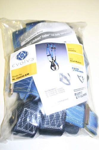 Lot 5 point ansi safety small harness w/ waist rings fall protection 15503g-s/m for sale
