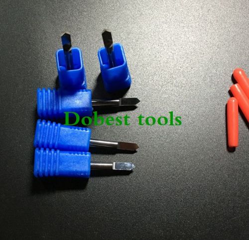 5pcs carbide co al iron stainless v type carving cnc router bits 1/8&#034;90d 0.2mm for sale