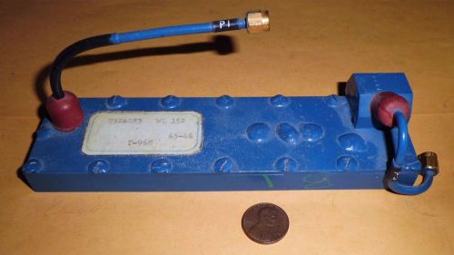 Vintage 1960s RF/Microwave Attenuator/Filter(?) Block WL-152 With SMA Connectors
