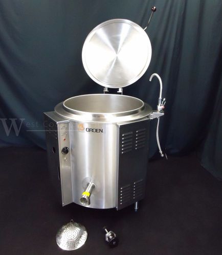 GROEN 40 GALLON ELECTRIC STEAM JACKETED KETTLE 480 VOLT SOUP BEAN 60