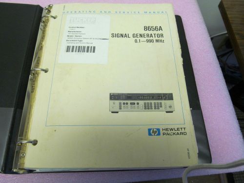 AGILENT HP 8656A SIGNAL GENERATOR OPERATING/SERVICE MANUAL, SCHEMATICS, PARTS