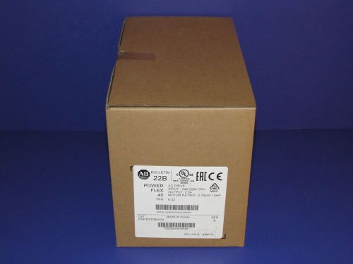 2015-2016 FACTORY SEALED Allen Bradley 22B-D2P3N104 /A PowerFlex 40 AC Drive 1HP