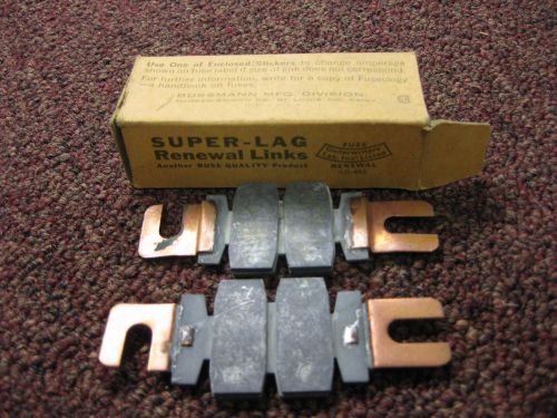 Box of 5 BUSSMANN 250V 400A SUPER-LAG RENEWAL FUSE LINKS, LKN 400