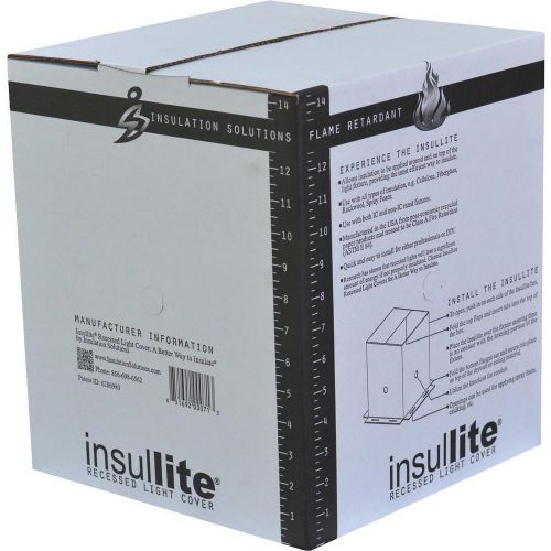 Insullite Recessed Light Cover Solid fire retardant Attic Insulation 10x10 x 12