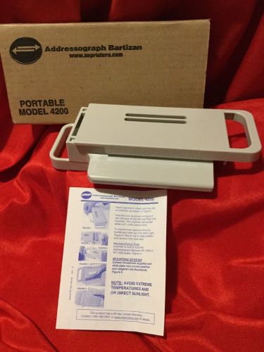 ADDRESSOGRAPH   BARTIZAN  Portable  4200  Credit  Card  Imprinter ... NEW (1)