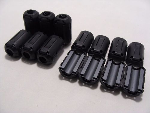 10pcs 9mm Noise Suppressor EMI RFI Clip type Choke Ferrite Core for Cable Filter