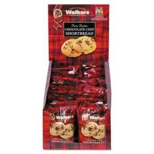 Office Snax OFXW1537D Shortbread Cookies, Chocolate Chip Shortbread, 2.2 Oz Box