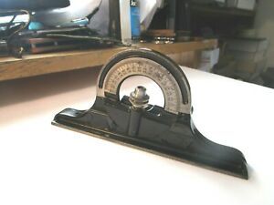 Starrett No.490 Combination Square Protractor Head Machinist Tool