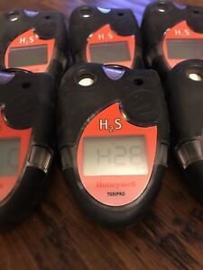 H2S Monitor Detector Meter X 10 Units Calibrated 2 Year Honeywell Toxipro SALE