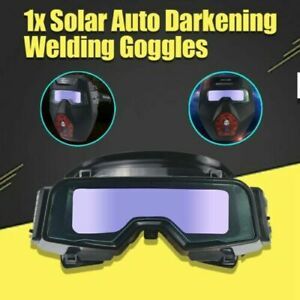 Solar Powerd Auto Darkening Tig Mig Welding Welder Glasse Mask Helmet Eye Goggle