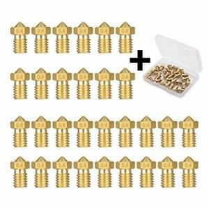 30PCS 3D Printer Extruder Nozzles for E3D-V5 V6 0.4mm