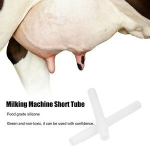 2PCS Milking Machine Accessories Milker Silicone Short Tube Practical