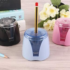 Electric Pencil Sharpener, Battery Powered, Large Shaving Holders, Carbon Blue