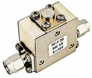 Harris A55715 3.4-4.2GHz SMA Coaxial RF Microwave Isolator Isolation Module