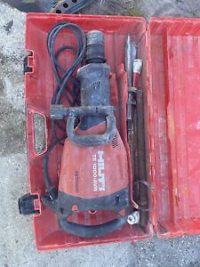 hilti te 1000 avr hi drive demolition hammer side handle and  case