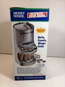 MONEY MISER  -  MOTORIZED COIN SORTER SORT &amp; WRAP COINS EASILY