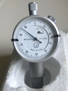 1 PC AEROSPACE SMALL FACE 1.5&#034; RANGE 0-0.25 DIAL INDICATORS 0.001&#034;. NIB