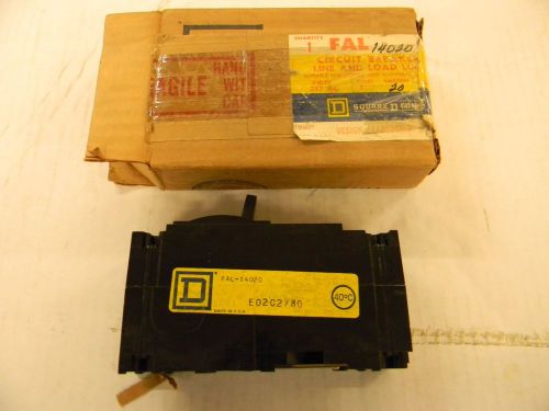 Square D FAL14020 Circuit Breaker 1 Pole 20 Amp New In Box