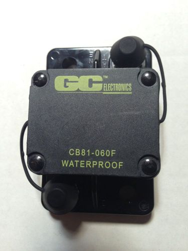 Gc electronics dc circuit breaker 60 amp 181060f auto switch cb81-060f/ 76405 for sale