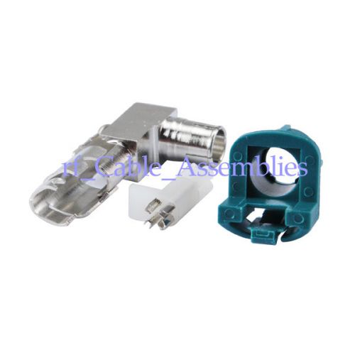 Car hsd fakra &#034;z&#034; male plug 90 degrees ra crimp connector for dacar 535 4pole for sale