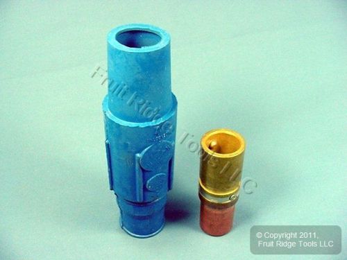 New leviton blue 17 series vulcanized female cam plug crimped 690a 600v 17v25-b for sale